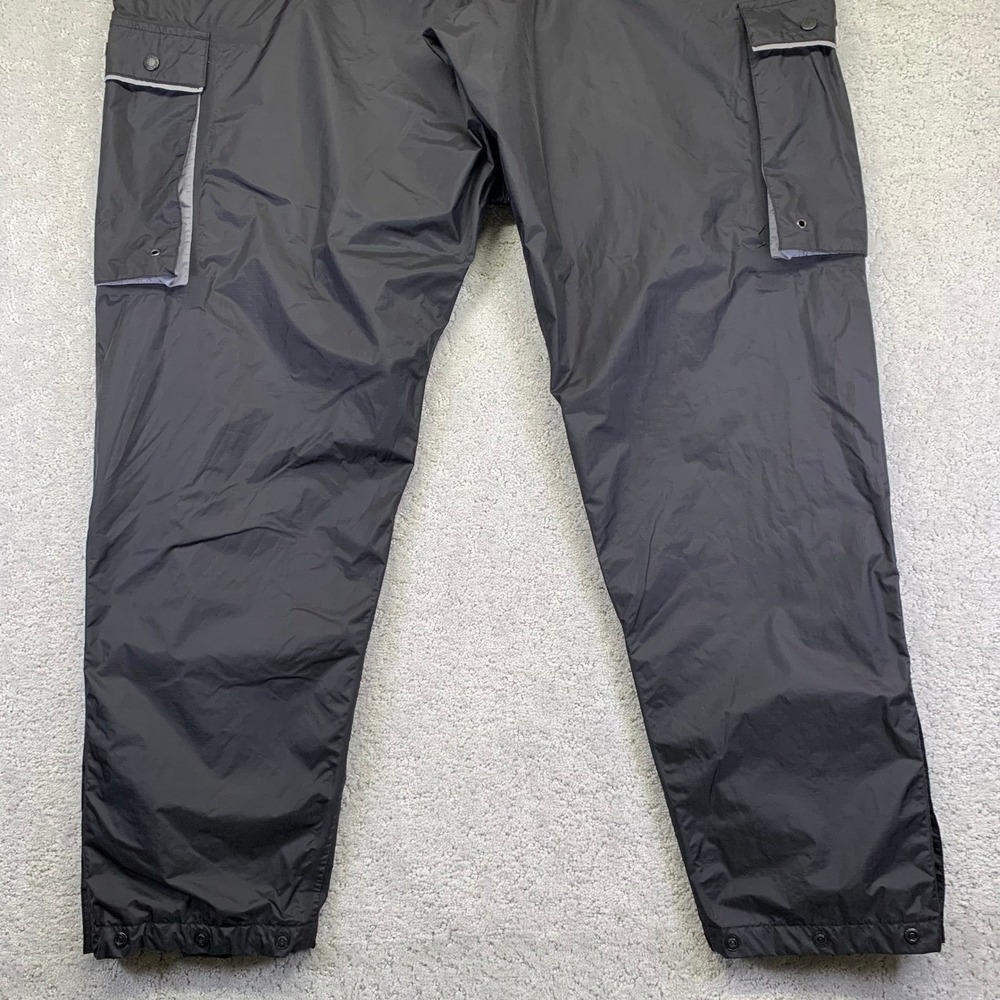Stearns Dry Wear Pants‎ Mens XXL Black Nylon Cargo Rain Snap Ankle Waterproof - Picture 8 of 12